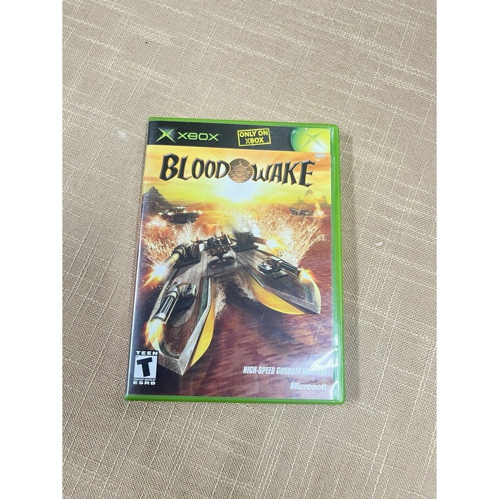 Blood Wake Microsoft Xbox 2002 Shooter Game Untested Disc Scratched CIB